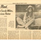 Sarah Miles 1 page magazine photo clipping N2565