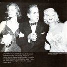 Lauren Bacall Marilyn Monroe 1 page magazine photo clipping N2618