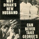 Dinah Shore George Montgomery 1 page magazine photo clipping N2726