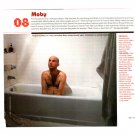 Moby 1 page magazine photo clipping N2893