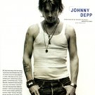 Johnny Depp 1 page magazine photo clipping N2926