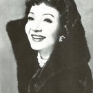 Claudette Colbert in fur 1 page magazine photo clipping N4632