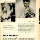 Jack Webb 2 page magazine photo clipping N4763
