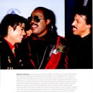 Stevie Wonder Michael Jackson 1 page magazine photo clipping N4954