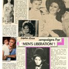 Sophia Loren magazine photo clipping lot N6090