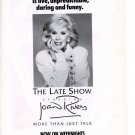 Joan Rivers 1 page magazine photo clipping B7595