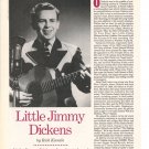 Little Jimmy Dickins 1 page magazine photo clipping B7696