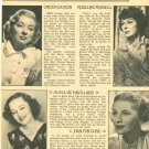Greer Garson Olivia de Havilland 1 page magazine photo clipping C0071