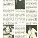 Jim Stacy Deborah Raffin 1 page magazine photo clipping C0119