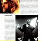 Kurt Cobain Marvin Gaye 1 page magazine photo clipping C0146
