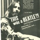 George Harrison 2 page magazine photo clipping C0187