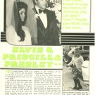 Elvis Presley Priscilla Presley page magazine photo clipping C0193