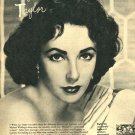 Elizabeth Taylor 1 page magazine photo clipping C0261