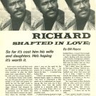 Richard Roundtree 3 page magazine photo clipping C0349