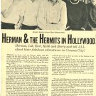 Herman's Hermits 2 page magazine photo clipping C0463