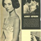 Audrey Hepburn Hope Lange 1 page magazine photo clipping C0496