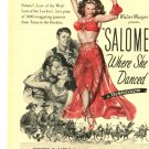 Yvonne DeCarlo ad 1 page magazine photo clipping C0530