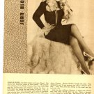 Joan Blondell Leggy 1 page magazine photo clipping C0663
