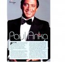 Paul Anka 1 page magazine photo clipping C0681