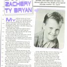 Zachery Ty Bryan Home Improvement 1 page magazine photo clipping C0764