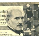 Arturo Toscanini 1 page magazine photo clipping C0778