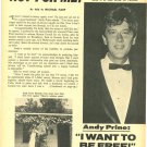 Andrew Prine 2 page magazine photo clipping C0922