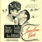 Lucille Ball George Brent 1 page magazine photo clipping C0975