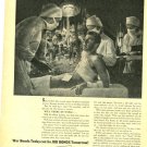 World War II War Bonds Ad 1 page magazine photo clipping C0989