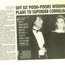 Sylvester Stallone 1 page magazine photo clipping C1114