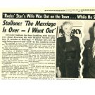 Sylvester Stallone 1 page magazine photo clipping C1120