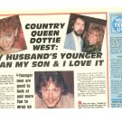 Dottie West 1 page magazine photo clipping C1145