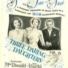 Jeanette MacDonald Jane Powell 1 page magazine photo clipping C1197