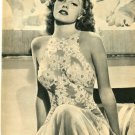 Rita Hayworth 1 page magazine photo clipping C1204