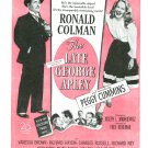 Ronald Colman Peggy Cummins 1 page magazine photo clipping C1219
