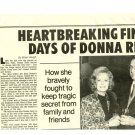 Donna Reed 1 page magazine photo clipping C1282