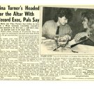 Tina Turner 1 page magazine photo clipping C1299