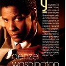 Denzel Washington 1 page magazine photo clipping C1345