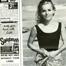 Tuesday Weld 2 page magazine photo clipping C1386