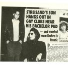 Barbra Streisand 1 page magazine photo clipping C1415