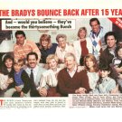 Brady Bunch 1 page magazine photo clipping C1419
