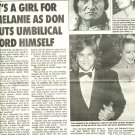 Don Johnson 1 page magazine photo clipping C1429