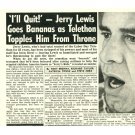 Jerry Lewis 1 page magazine photo clipping C1443