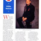 Willie Nelson 1 page magazine photo clipping C1501