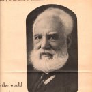 Alexander Graham Bell 1 page magazine photo clipping C1548