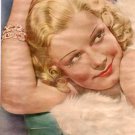 Jean Harlow 1 page magazine photo clipping C1621