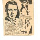 Cary Grant 1 page magazine photo clipping C1831