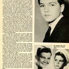 Paul Petersen 2 page magazine photo clipping C1859