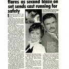 Burt Reynolds Elizabeth Ashley 1 page magazine photo clipping C1957