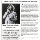 K T Oslin 1 page magazine photo clipping  C2303