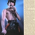 Freddie Mercury 1 page magazine photo clipping  C2383